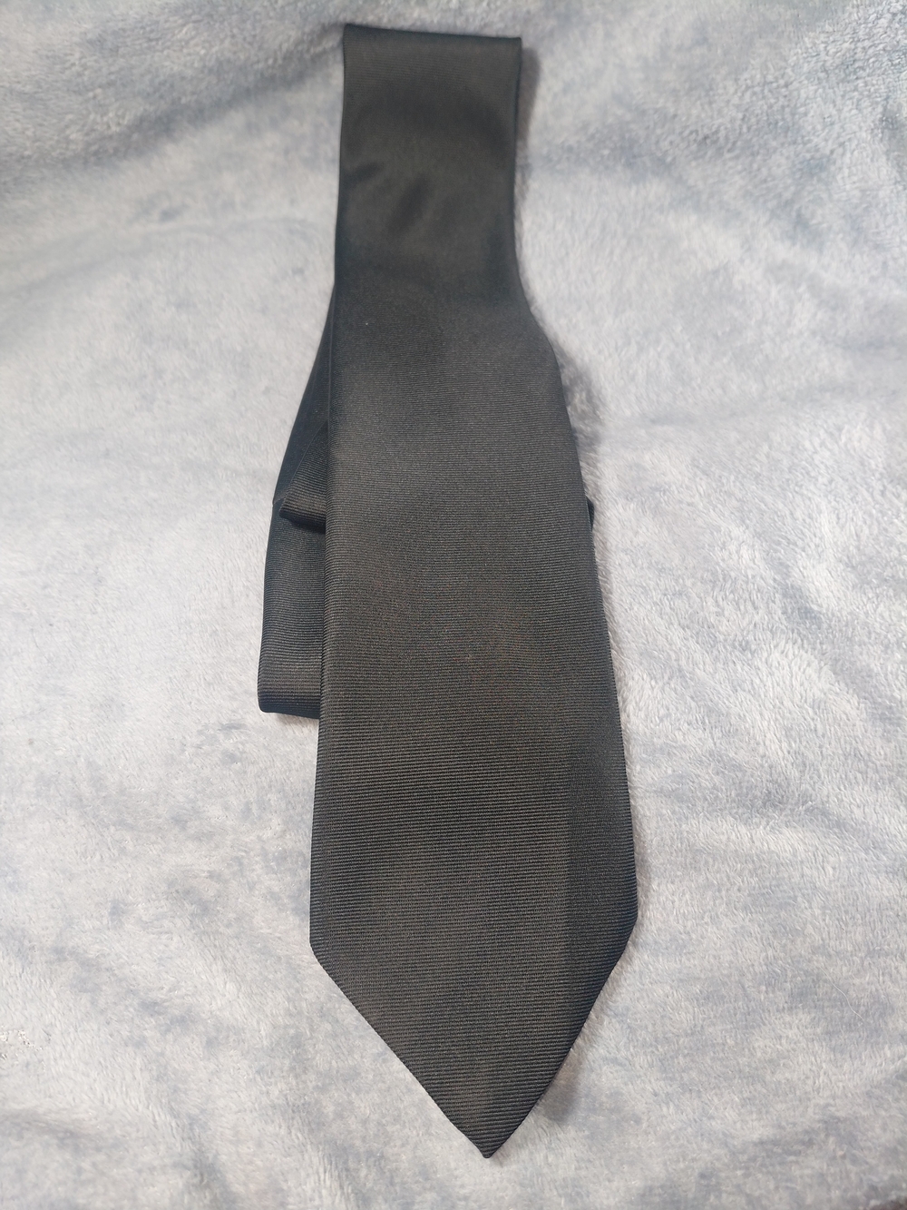 Men's Solid Black Formal Tie